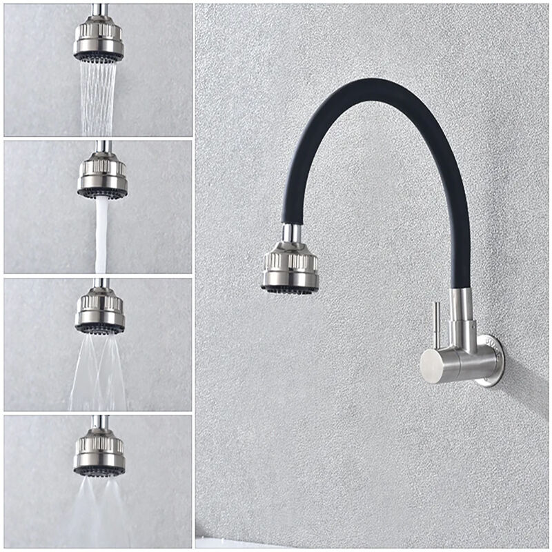CA Grifo de cocina, grifo de cocina, acero inoxidable 304, grifo de cocina, multifunción