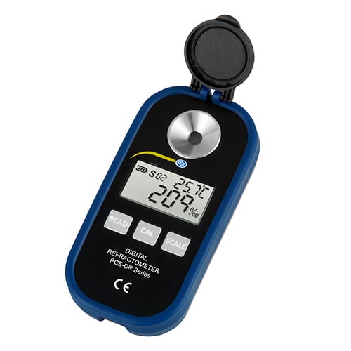 Refractómetro Digital PCE-DRH 1 (Miel) Resistente Al Agua Brix Agua Bé Índice de Refracción | PCE Instruments