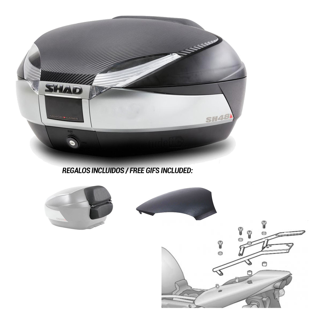 Baul Trasero + Herraje Montaje Sh48 KIT-180384