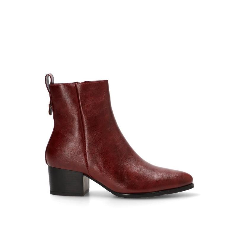 Botin Weekend Armony - Mujer - Tacón Medio - Modelo 30027 - Color Burdeos