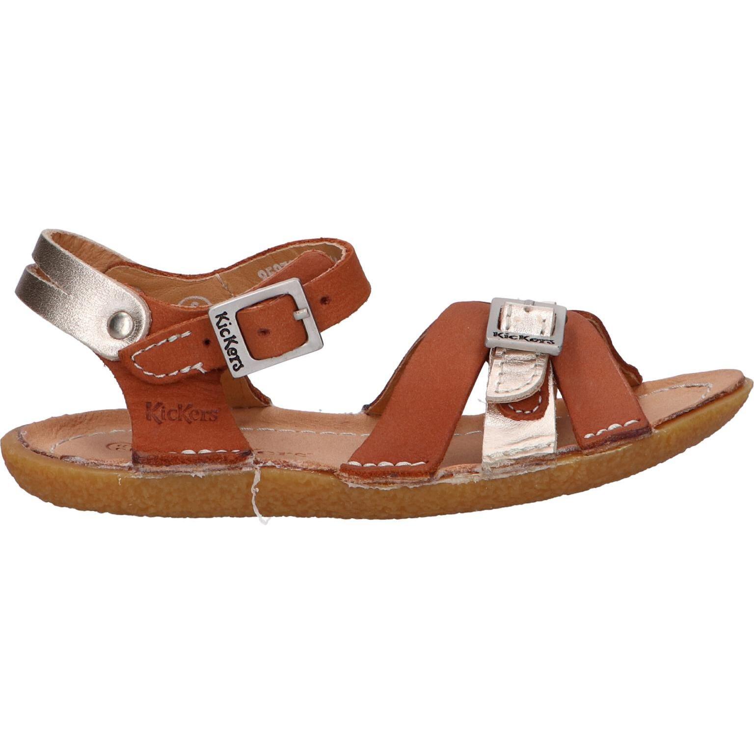 Kickers girl and boy sandals 858760 -30 pepete 114 camel or