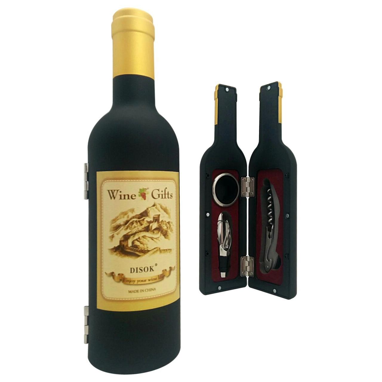 Lote 10 Set Botella Vino 3 piezas PERSONALIZADAS con etiqueta - Detalles Bodas Elegantes Hombres
