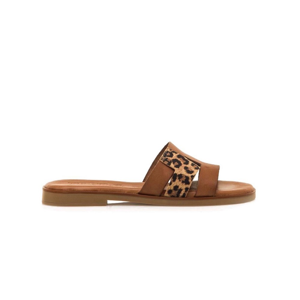 Sandalias Planas Mujer Mustang 54181 Natural