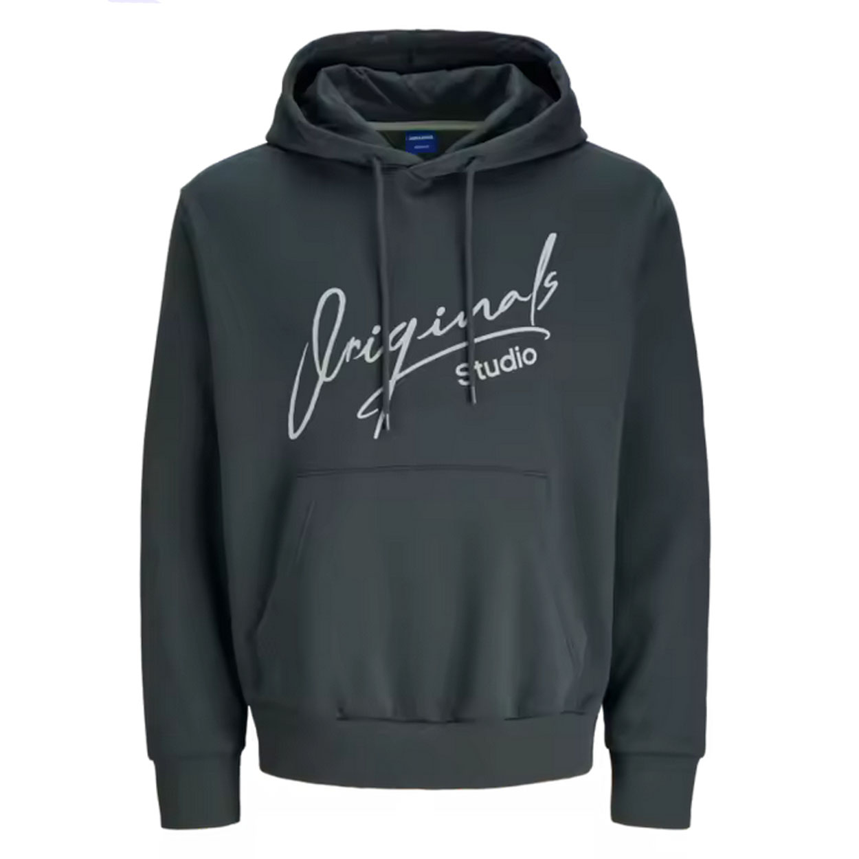 Jack & Jones hombre Sudadera con capucha y bolso Frontal Serie Originals Logo estampado capucha ajustable Muy suave y cálida Otoño Invierno REF 12281990