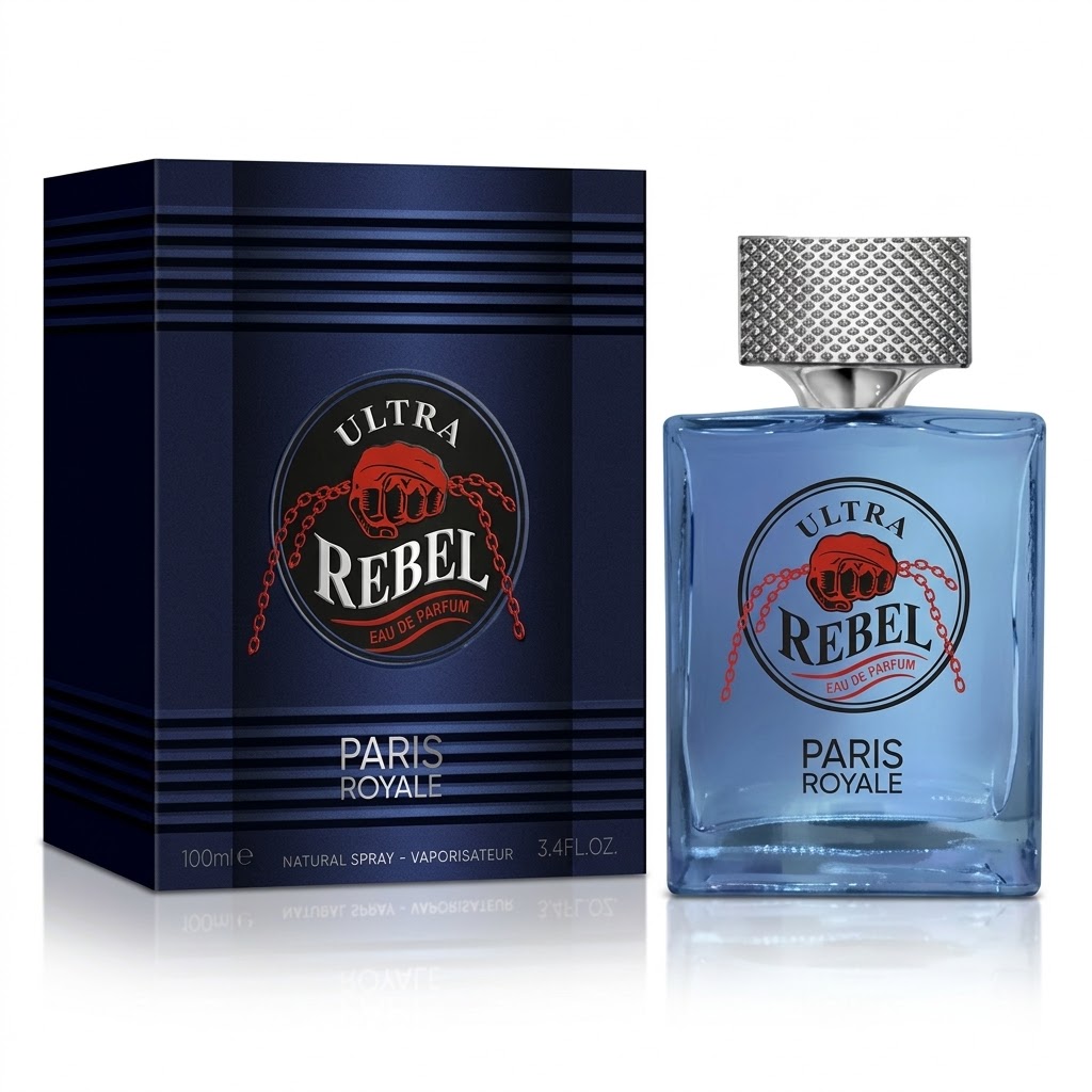 Perfume Para Hombre Paris Royale Ultra Rebel Eau De Parfum 100ml Fragancia Masculina Oriental Fougère Dulce Y Especiada Larga Duración Spray De Colonia Fresca Con Notas De Menta Lavanda Canela Y Vainilla Regalo Ideal Para Hombre Uso Diario Y Noche