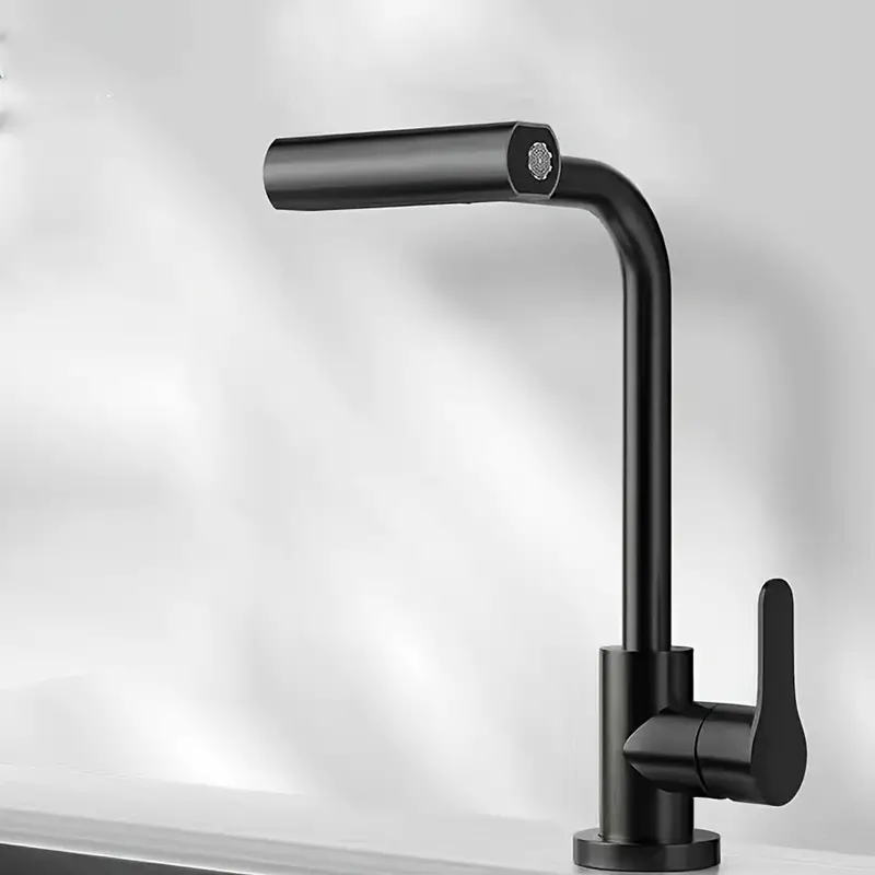 Rotación 360 ° Cabeza De Sprinkler Agua Caliente Y Fría Grifo de Cascada para Cocina, grifería de fregadero de Agua fría y Caliente, Inoxidable