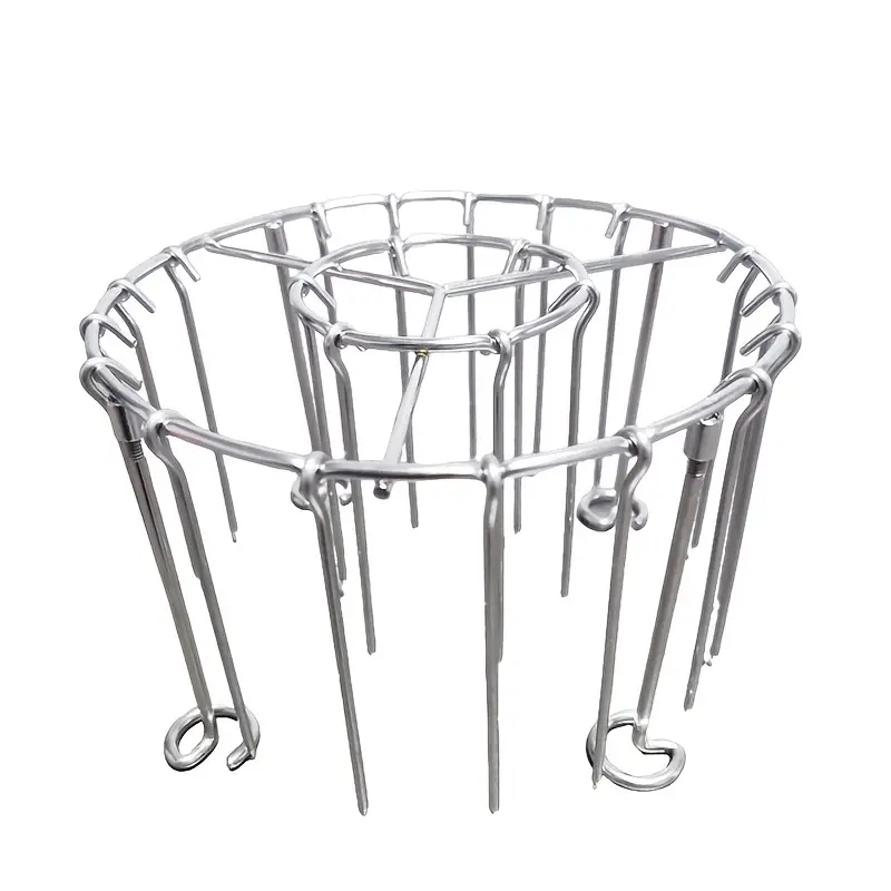 CA 1 Parrilla vertical de Maple inoxidable, rejilla para bruchetas, accesorio para freidora de aire con 24 bruchetas para Carne, alitas de pollo, verduras, etc.