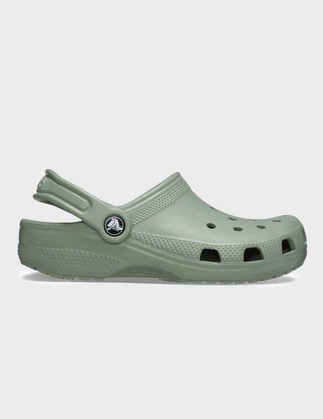 Crocs Classic Clog K zueco verde para niño, niña y mujer