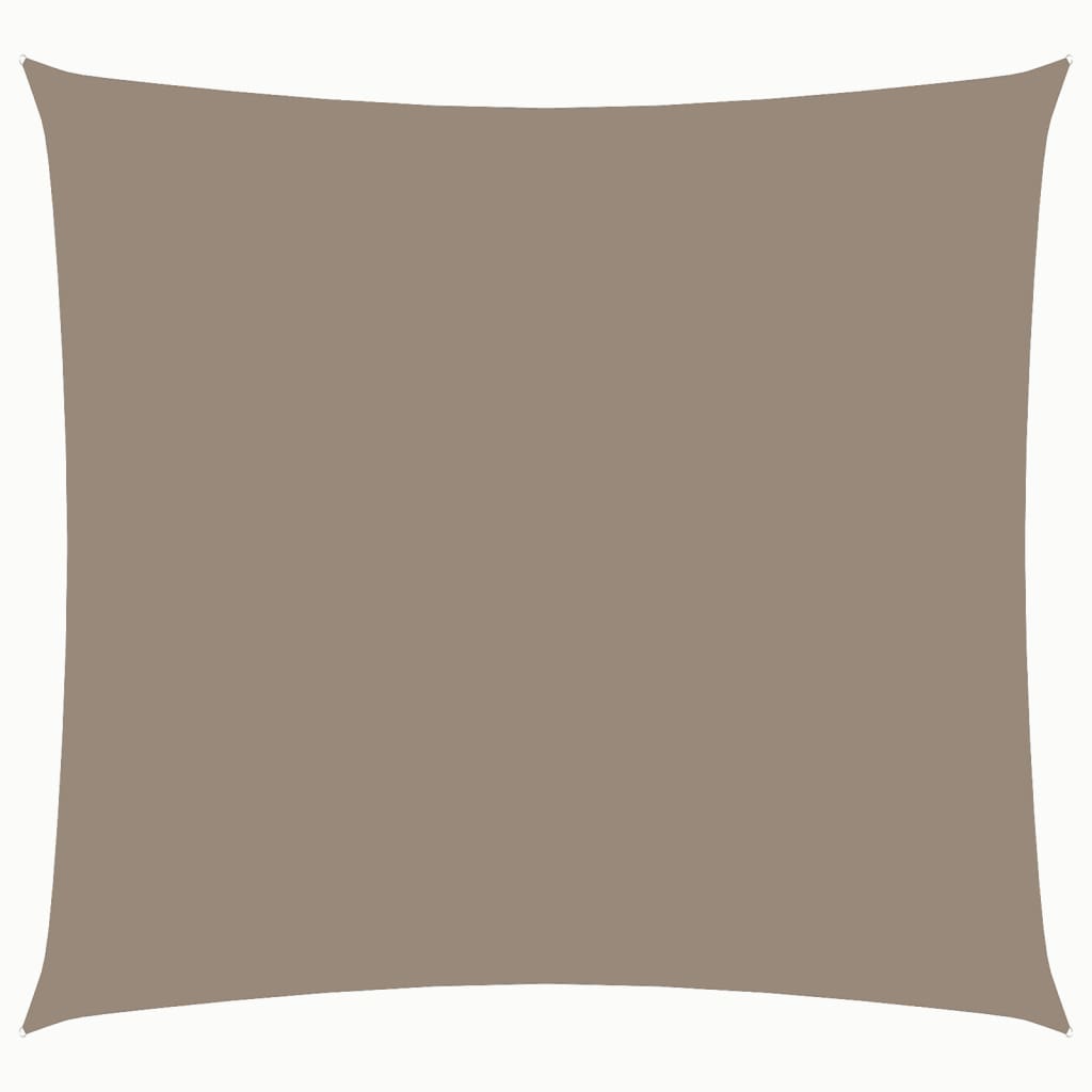 vidaXL Toldo de vela cuadrado tela Oxford gris taupe 4x4 m