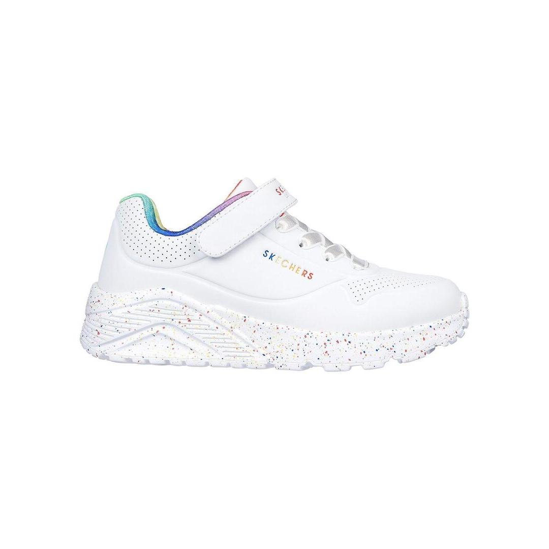Zapatilla Niña Skechers Uno Lite-Ra Blanca