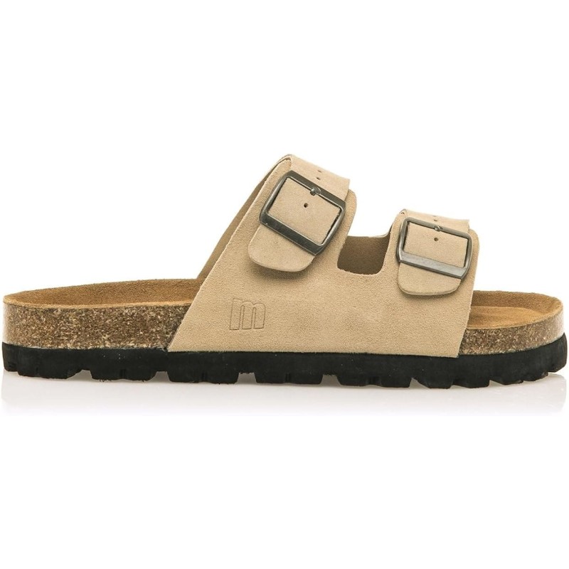 MUSTANG - Sandalia Bio Adam Hombre - Beige - Piel Serraje