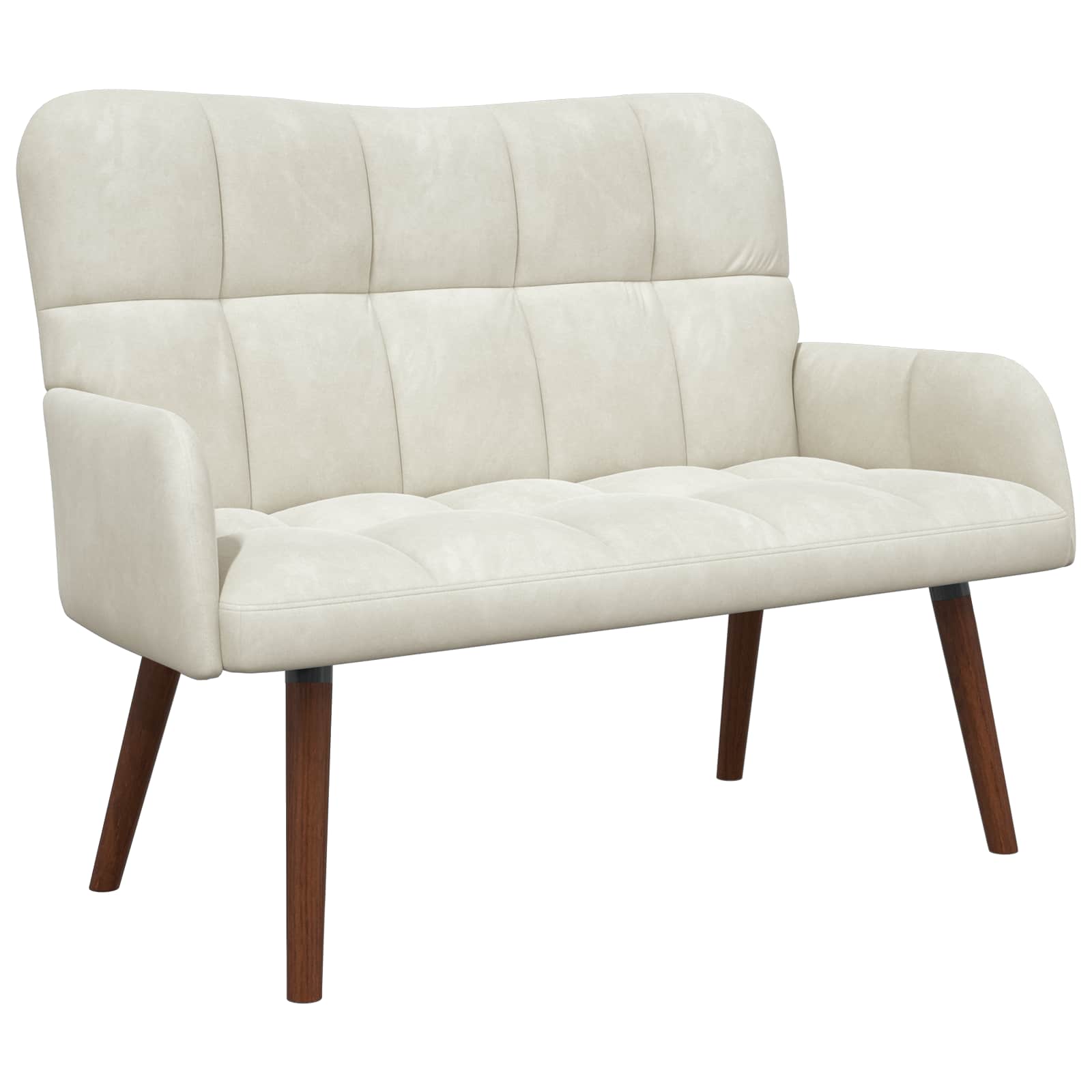 vidaXL Sofá de 2 Plazas 115 x 61 x 87 cm Terciopelo Multicolor