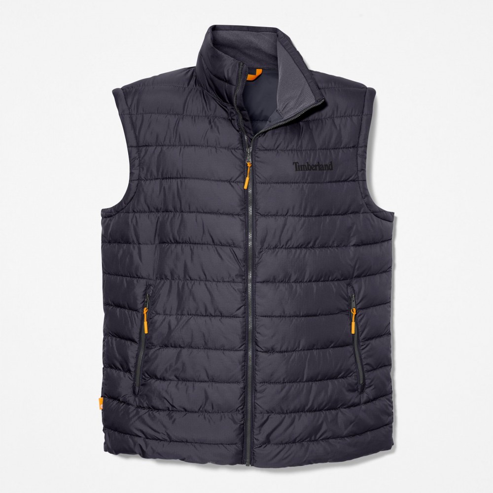 Chaleco Plegable Axis Peak, Marca Timberland, Repelente al agua, Color Negro, Variedad de talla, Para Hombre