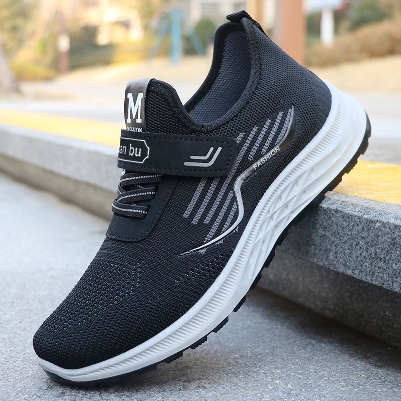 TK Zapatos casuales de primavera para hombre, transpirables, para parejas, con tejido volador, deportivos
