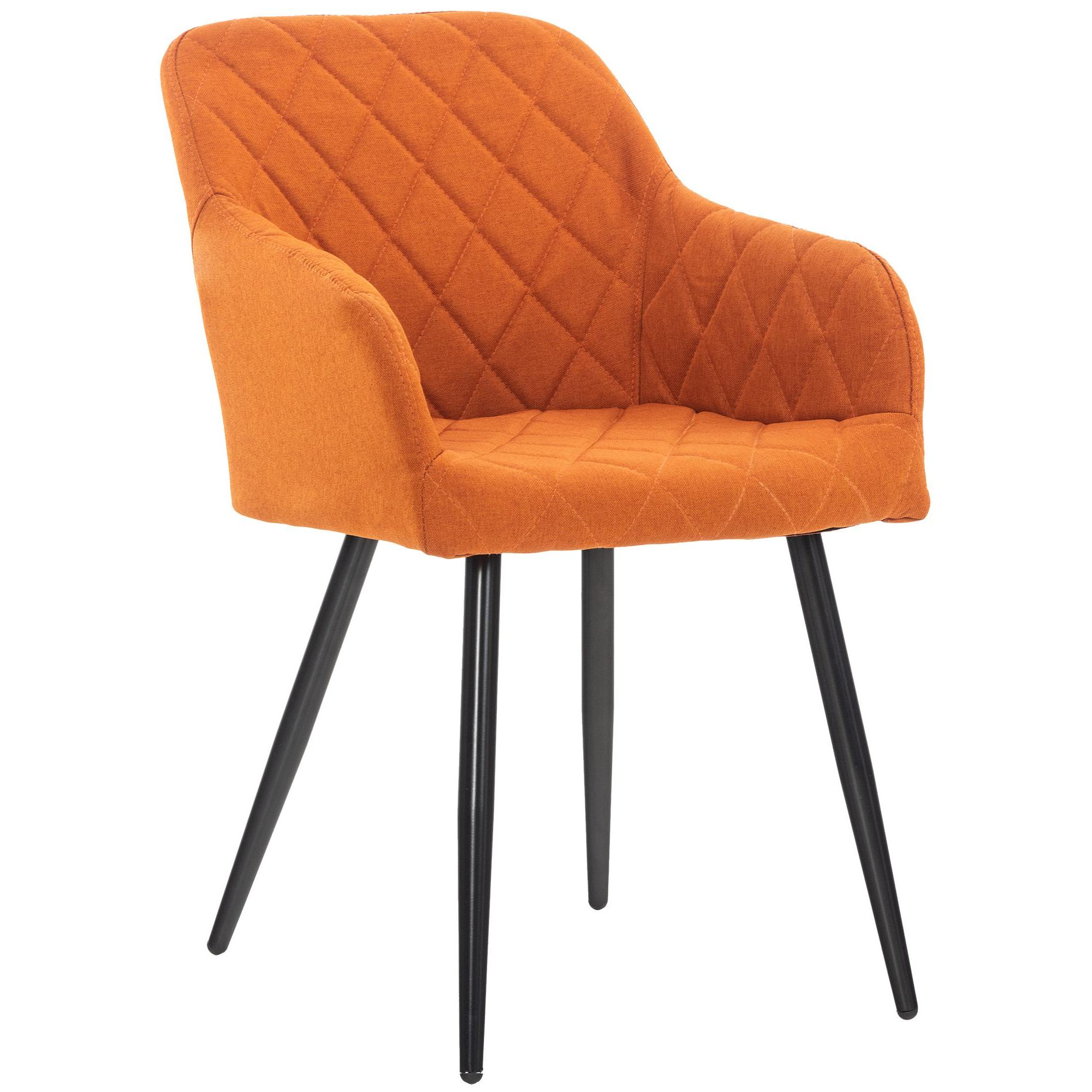 Silla de comedor Shila Tela,Naranja