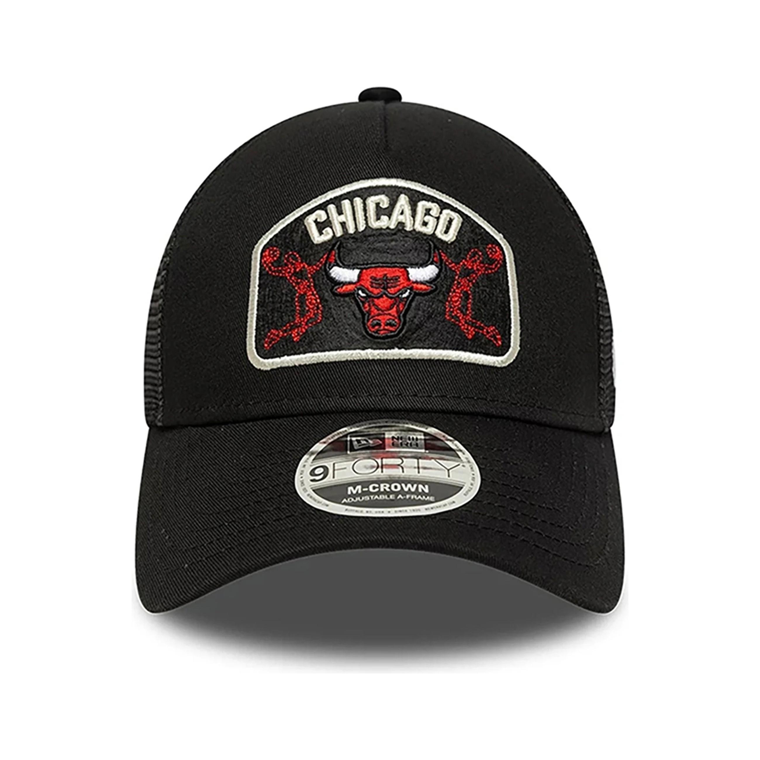 GORRA NEW ERA NEGRA BULLS NBA 9FORTY MC AF CHIBUL TRUCKER CAP