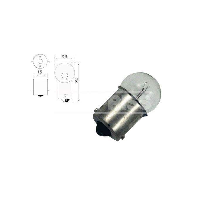 Caja 10 Lámparas Luz Matrícula 12V 5W 79780267