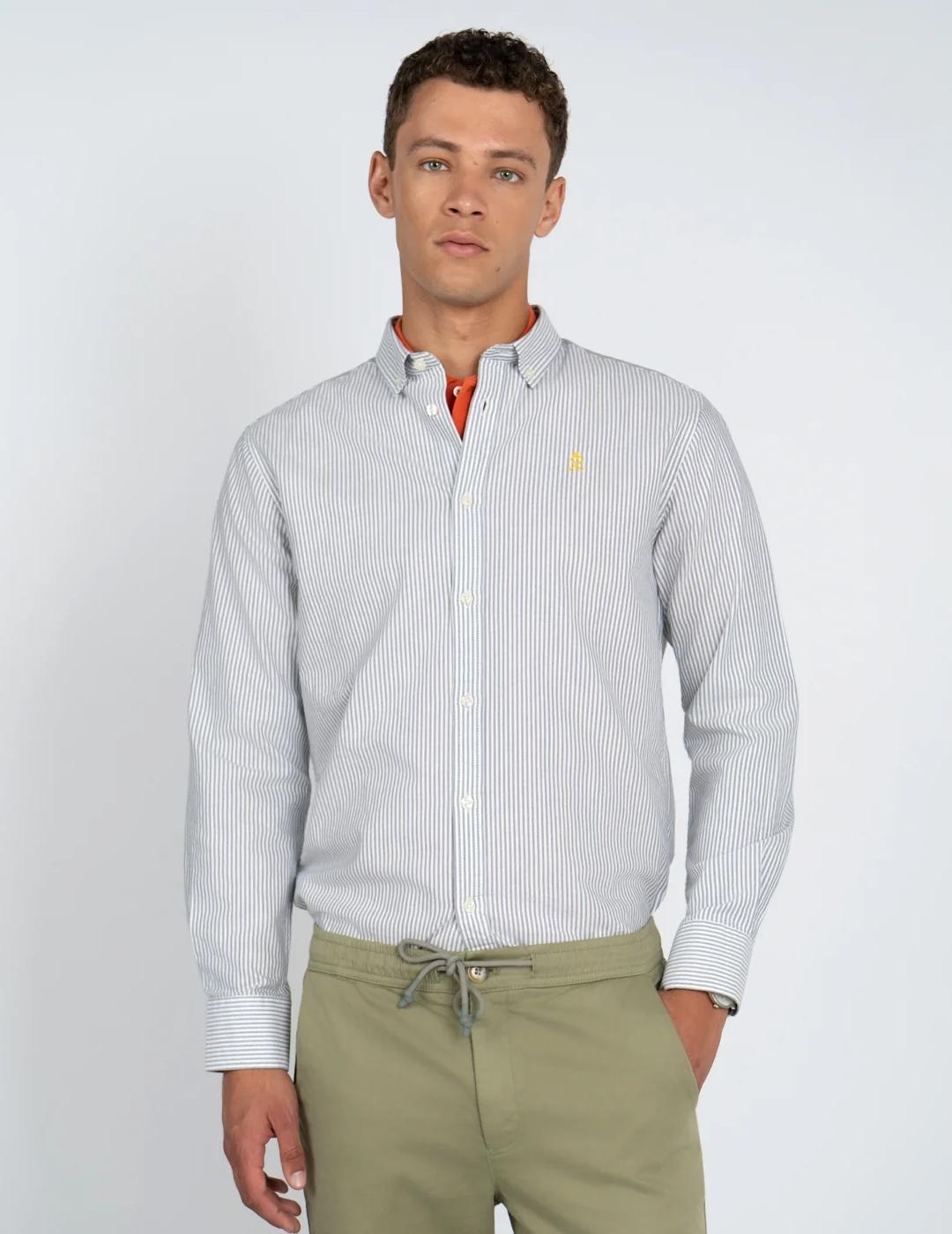 HARPER CAMISA RAYAS AZUL MEDITERRANEO