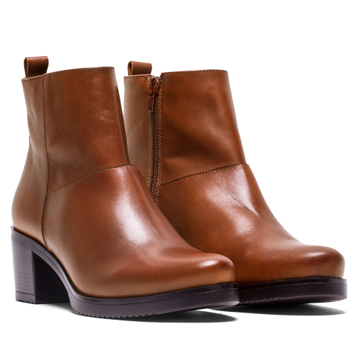 Elodie Botin Casual F-3324 Fabricado en Piel Napa Cuero