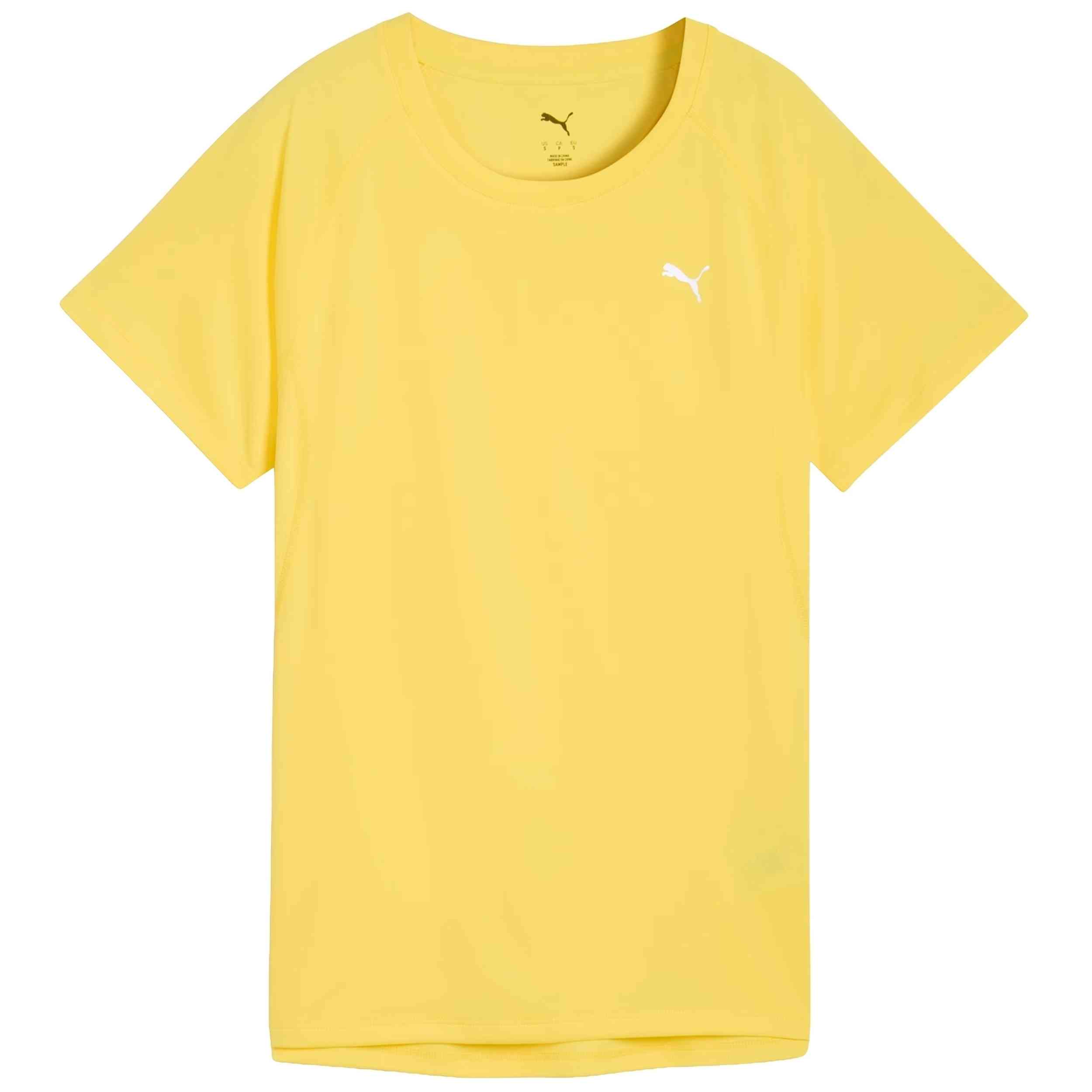 Camiseta De Manga Corta Puma modelo W RUN VELOCITY TEE ( para hombre y mujer en color Amarillo