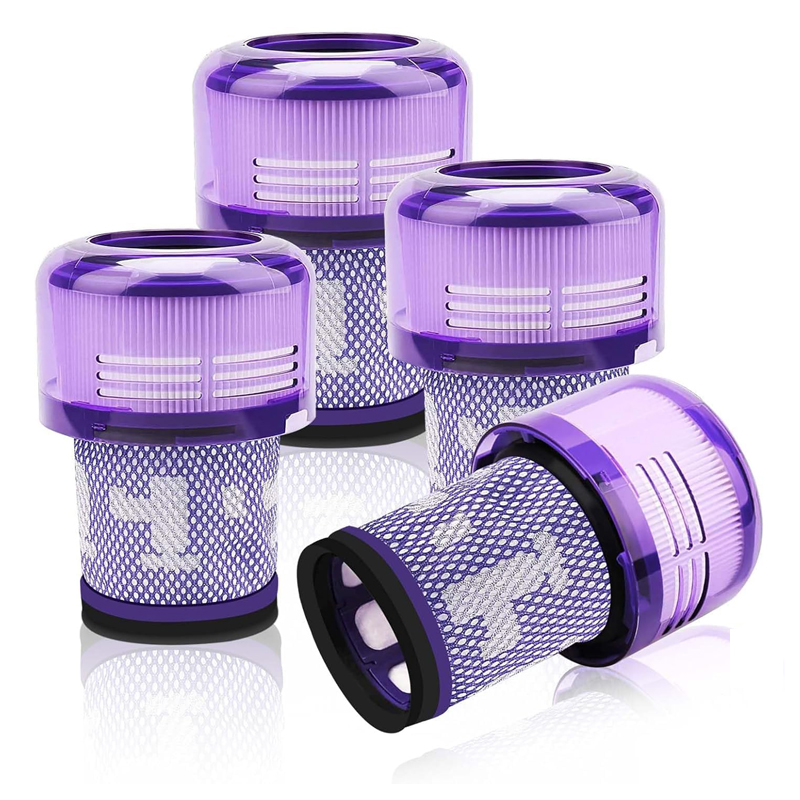 TK Filtros De Repuesto Para Aspiradora Dyson V12 Detect Slim Absolute Extra Total Clean Fluffy Parte 971517-01 Pack De 1-4
