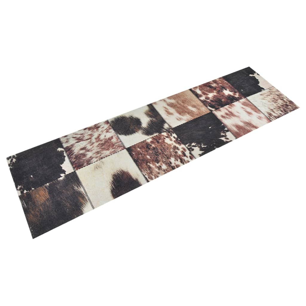 vidaXL Alfombra de Cocina Lavable Alfombrilla Suelo Terciopelo Estampado Otoño Color autumn,  peper,  Negro y marrón y mas