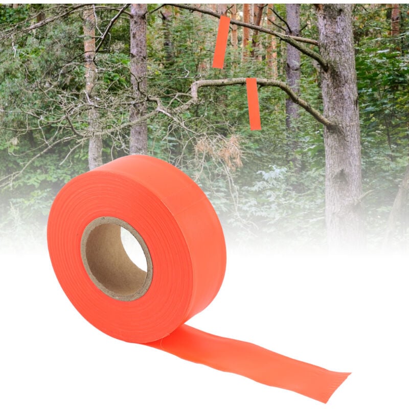 CA Cinta de advertencia de alta visibilidad para camping (naranja)