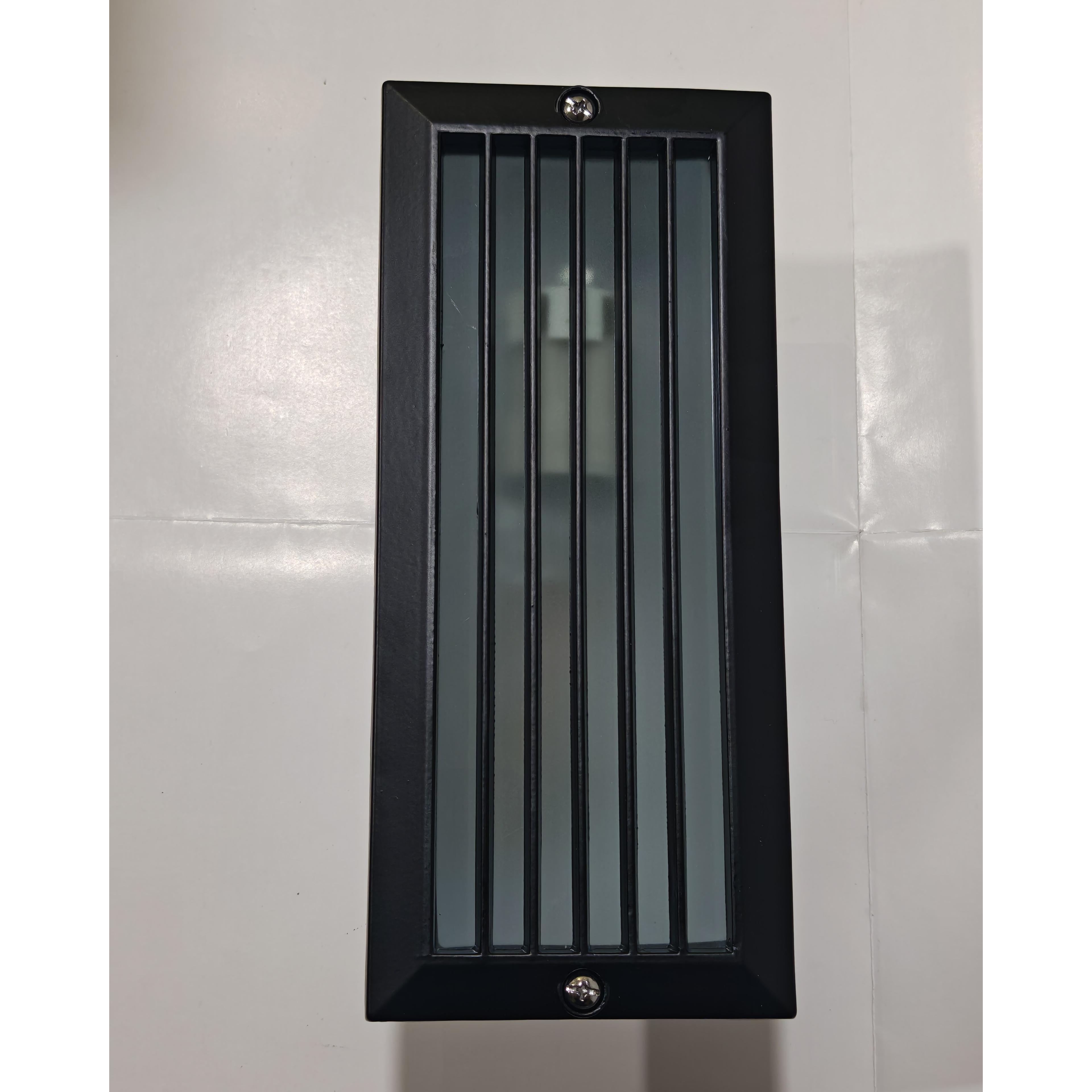 Aplique Exterior Empotrable Simon BD7 IP44 Negro E27 con Rejilla – Lámpara Pared Jardín Terraza