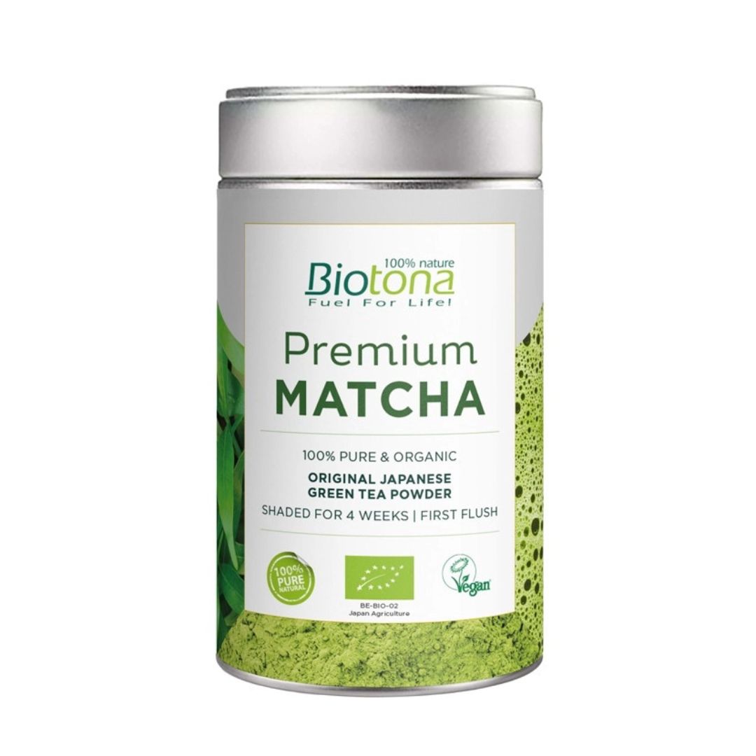 Batidor de Bambú para Matcha + Té Matcha Premium en Polvo Bio 80g - Biotona