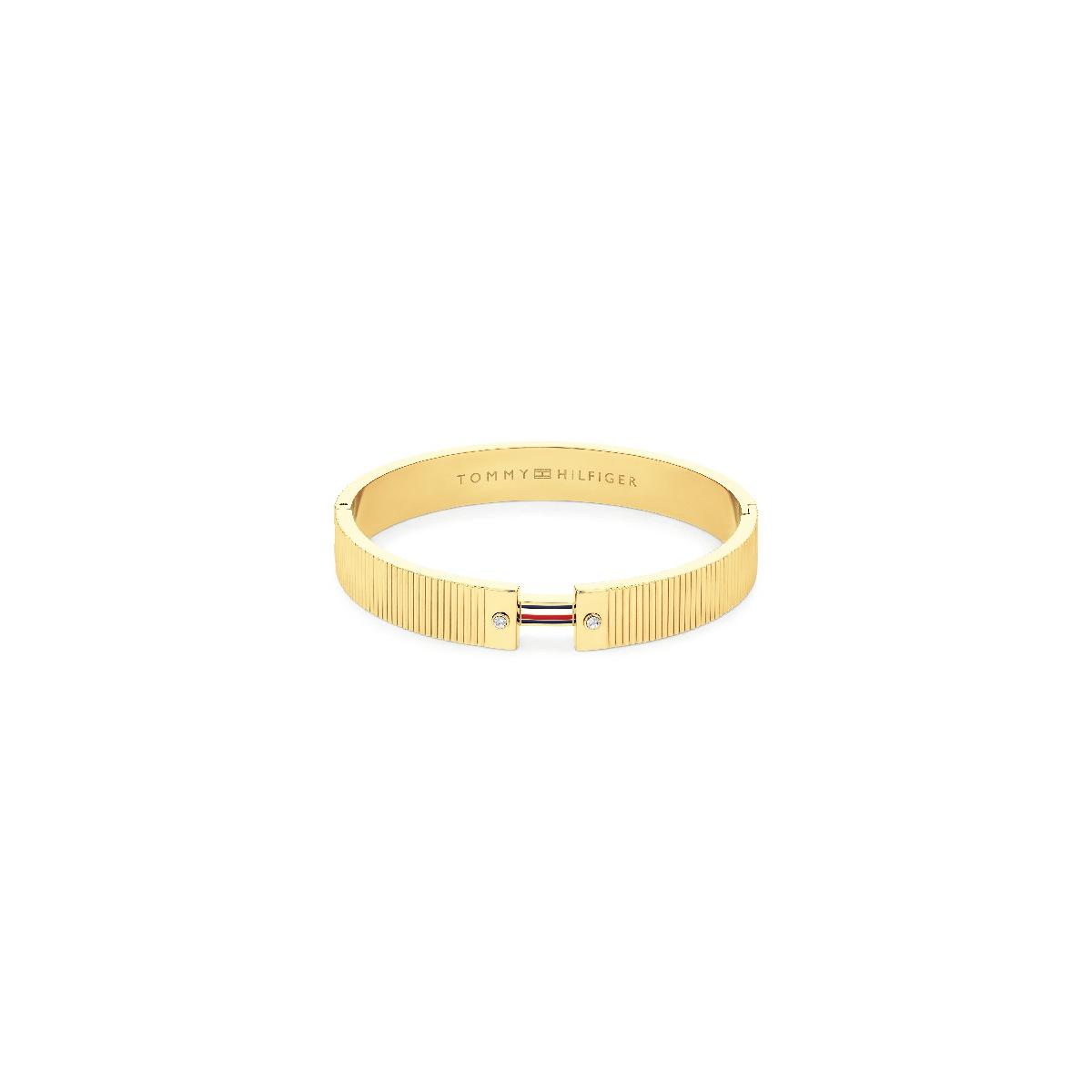 Pulsera Tommy Hilfiger Stripes XMM Blangle Mujer Acero Dorado 2781046