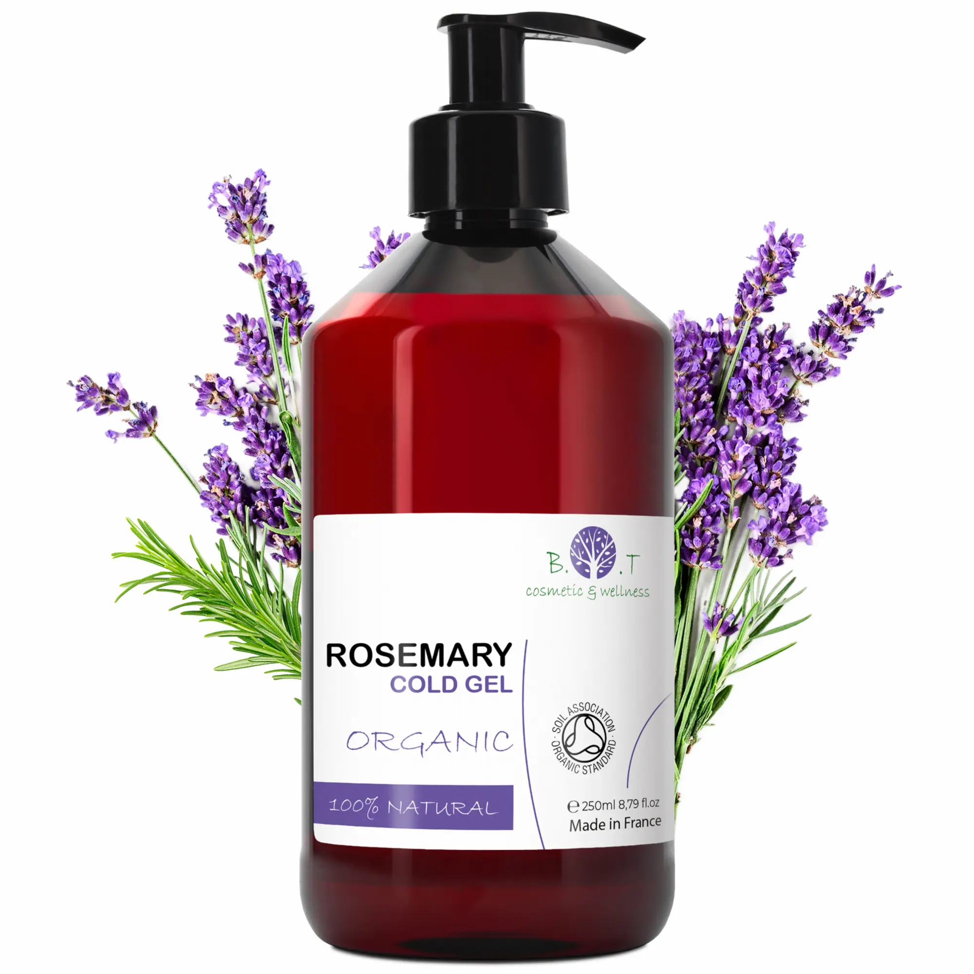 Gel de Romero Refrescante para Masaje Corporal | Efecto Frescor Cosmético | Gel Corporal Revitalizante | B.O.T Cosmetic & Wellness