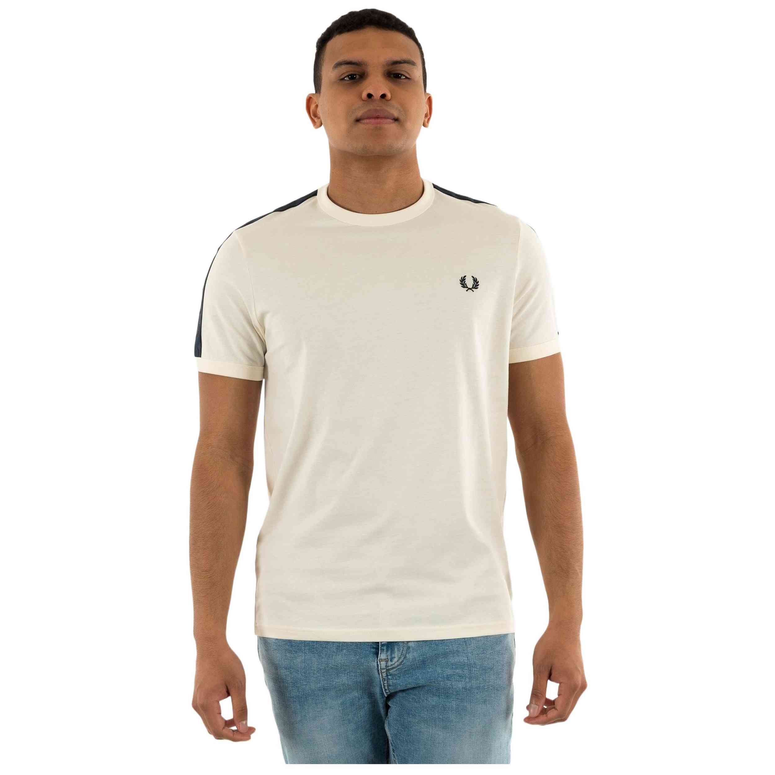 Camiseta De Manga Corta Fred Perry para Hombre en color Beige