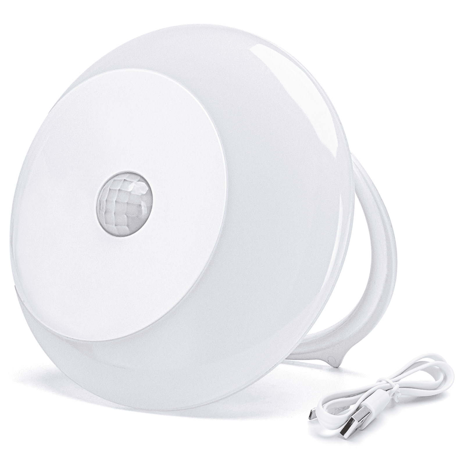 Aigostar Luz Nocturna Infantil con Sensor de Movimiento 3 Modos (AUTO/ON/OFF) , Luz Armario LED USB Recargable, Lámpara Nocturna para Habitación, Pasillo, Cocina, Escaleras, 0.5W 3000K Blanco Cálido
