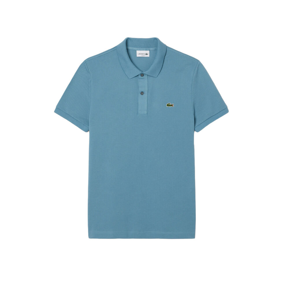 Polo Azul Lacoste Calcaire De Piqué De Corte Ajustado L.12.12