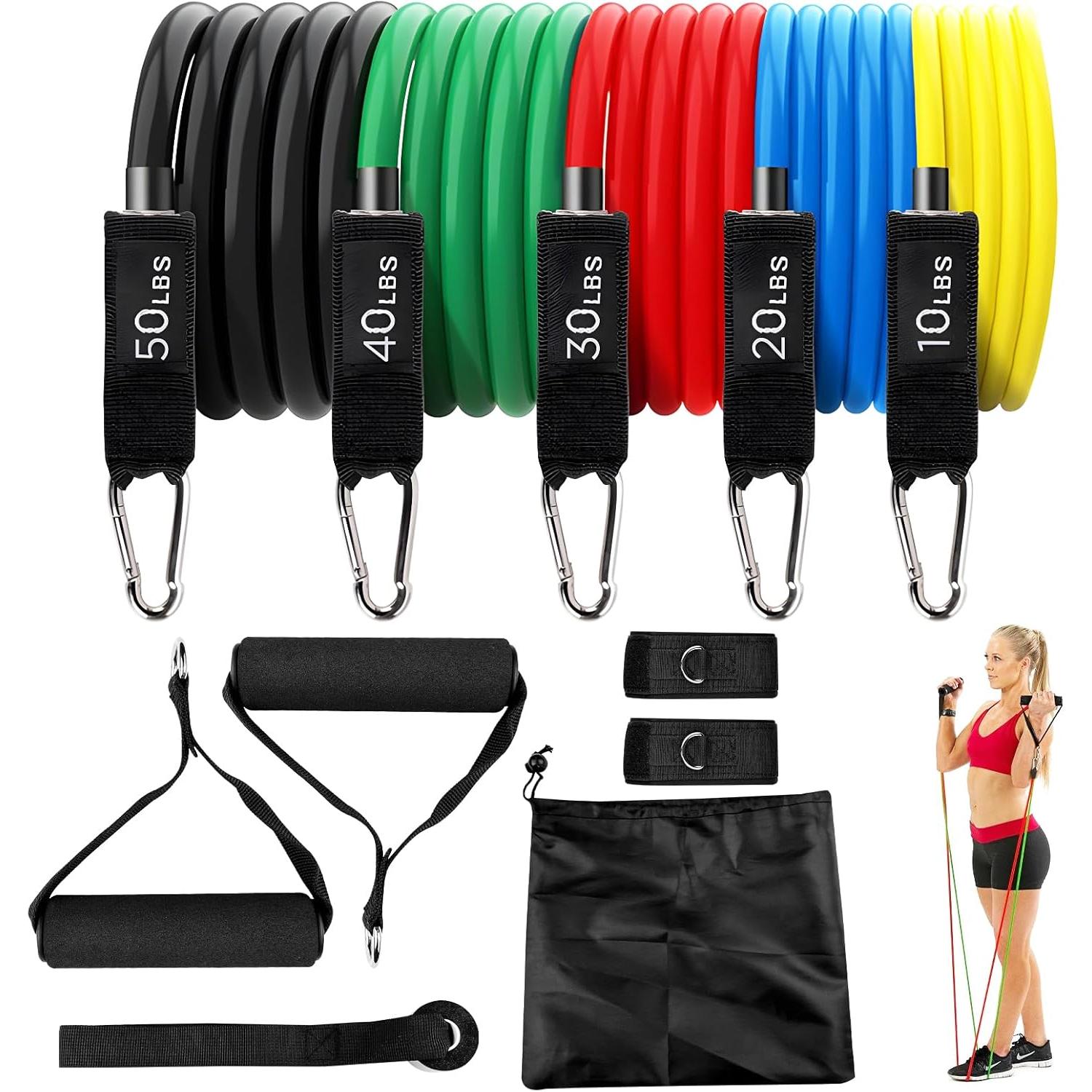 TK Kit de Gomas elásticos Musculacion DEL098 Nuevo