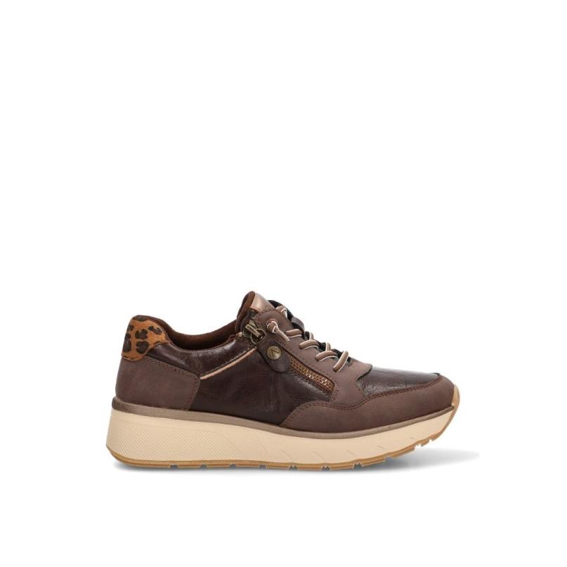 Zapatillas Armony - Mujer - Suela Plana - Modelo 50045 - Color Café