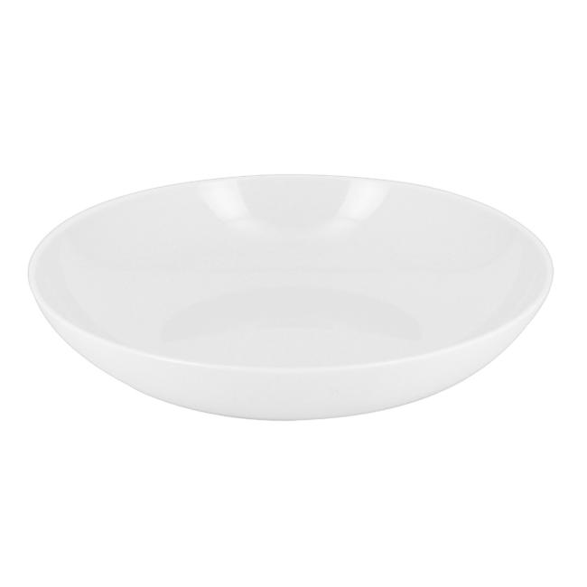 MONOUSO | Plato Hondo Durable CPET Stoven para Horno Blanco Ø19cm (6 Uds)