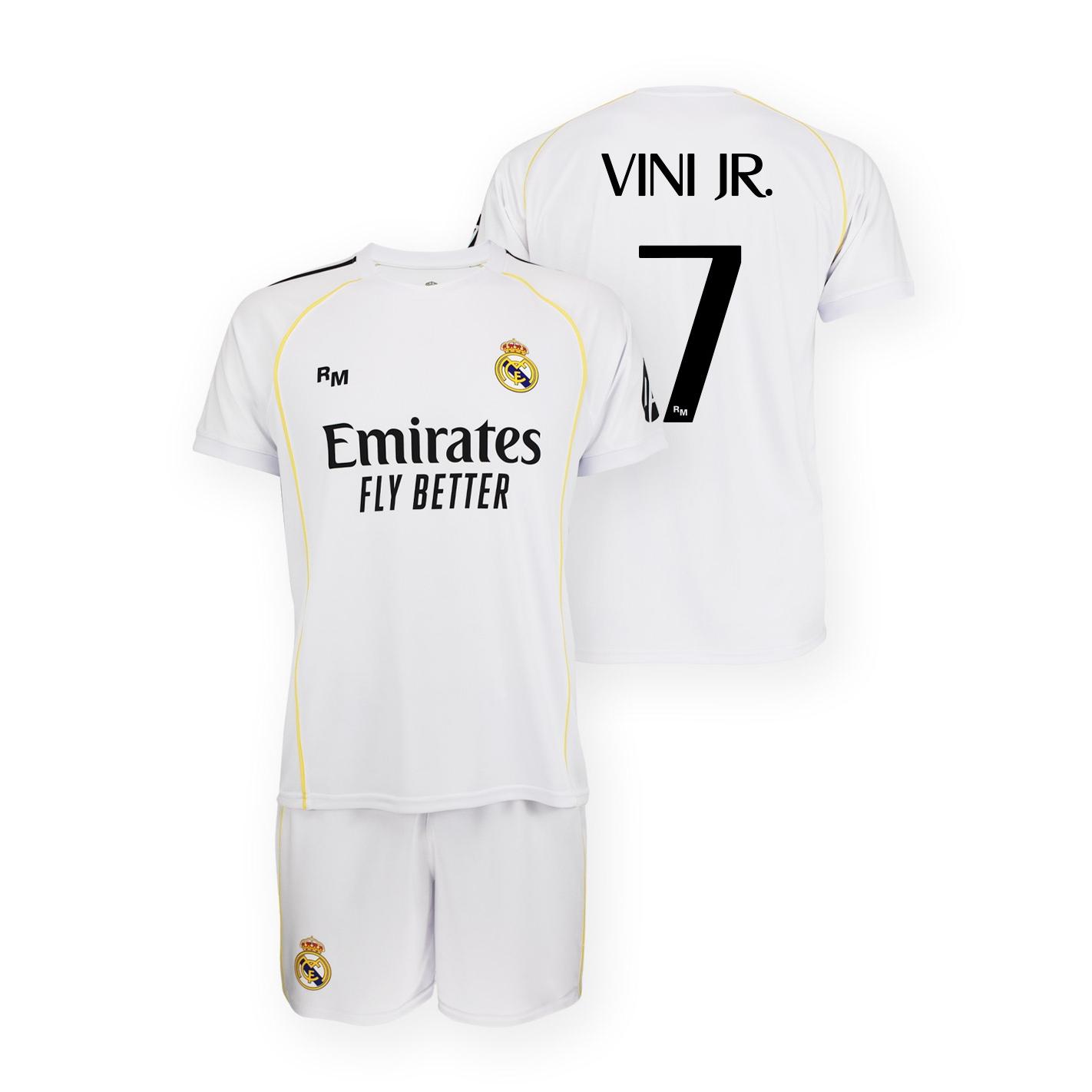 Real Madrid Conjunto camiseta y pantalón Infantil 1a equipación 25-26 - Réplica Oficial.