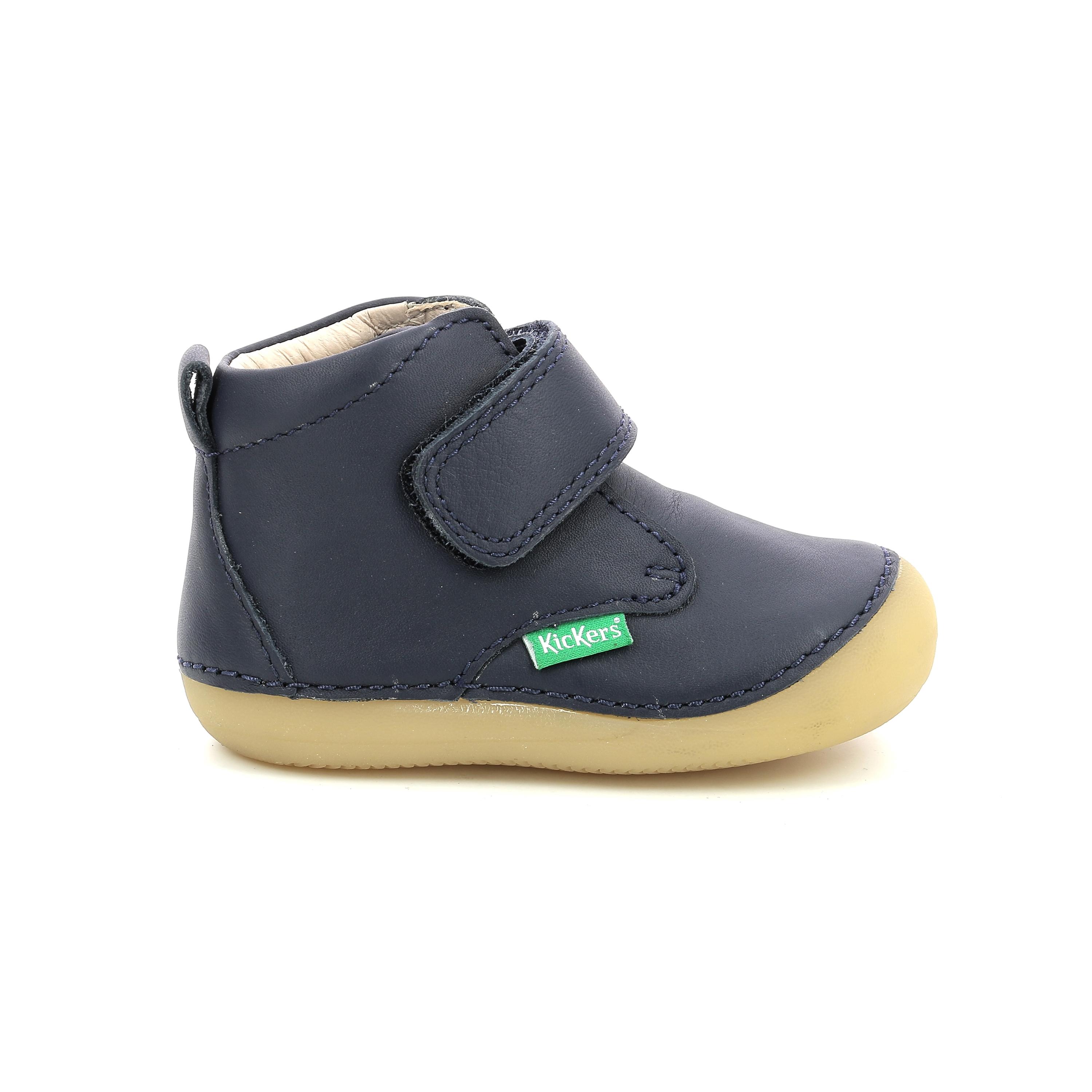 Botines respetuosos Kickers 1 VELCRO AZUL MARINO - Kickers - SABIO MARINE FONCE