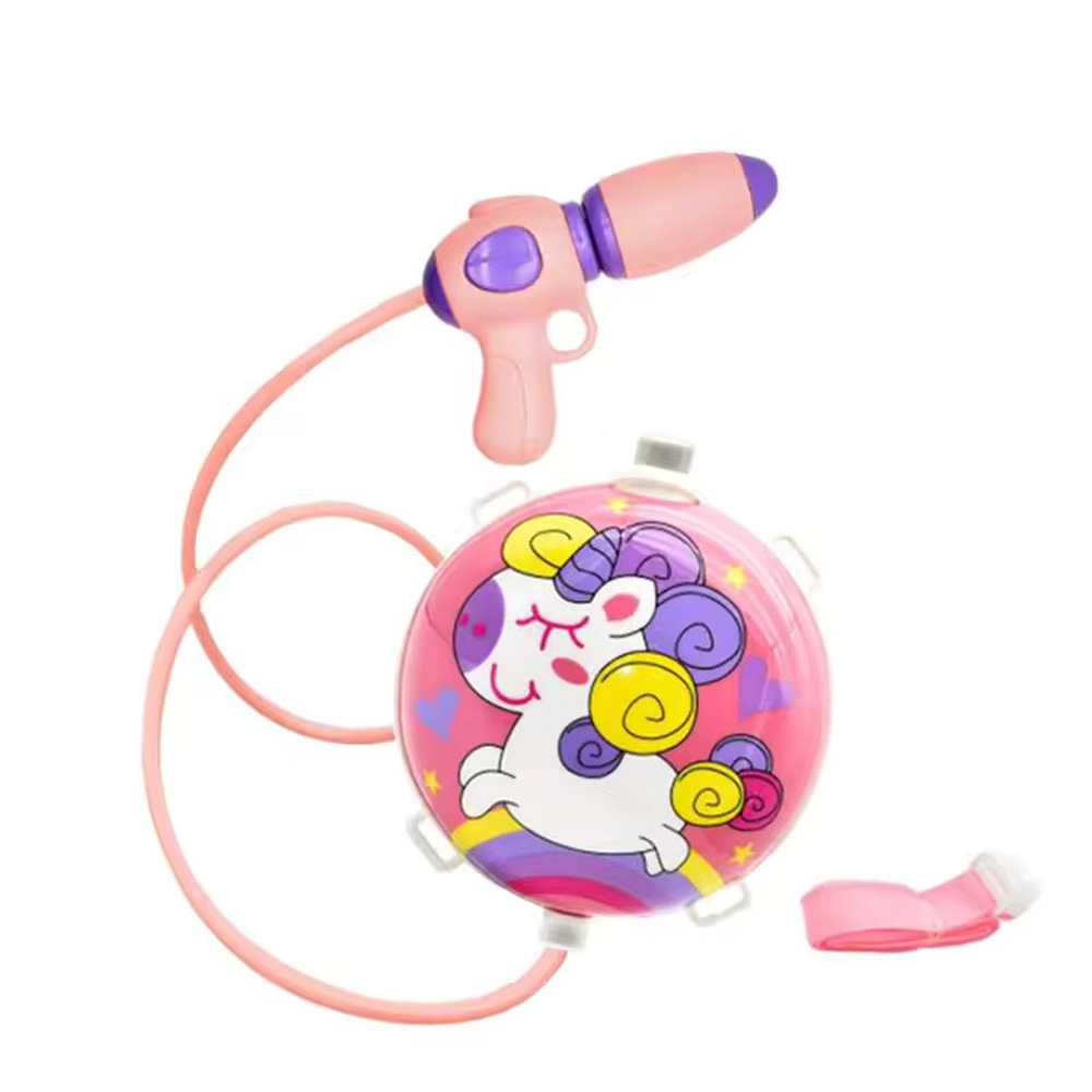 PLUSHOME Pistola De Agua 15.5X8.5CM ,Con Mochila 18.5x20cm Y Tubo de 70cm,disponible en 16 Dibujos Divertidos ,Perfecto Para Jugar En Piscina / Playa / Patio