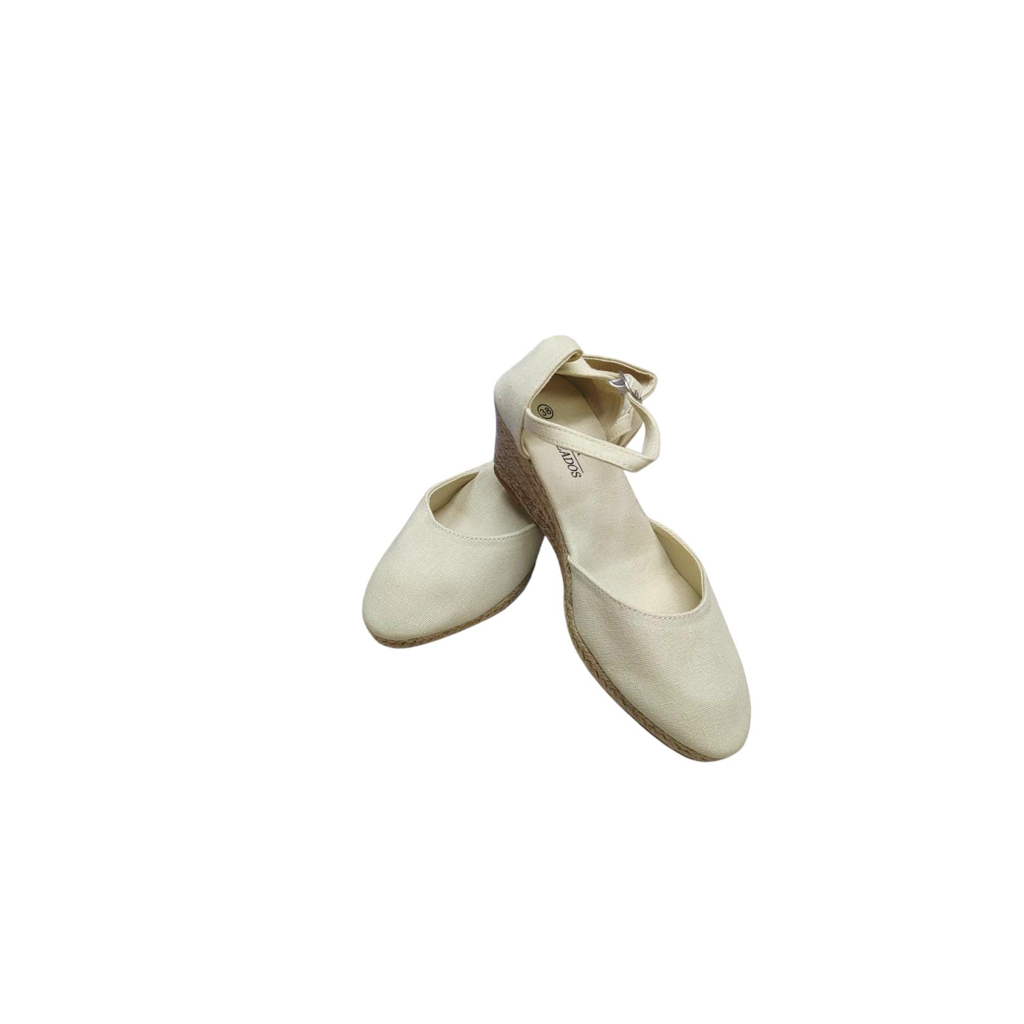 Zapatilla de  Esparto para Ferias Sandalias Cuñas de Yute Clásicas para Mujer gran surtidos de colores Altura  de 3cm,6cm y 9cm Cierre de Hebilla al Tobillo. Espartos para Feria. Planta Interior Acolchada en Tela  calidad de confianza garantizada 36-41