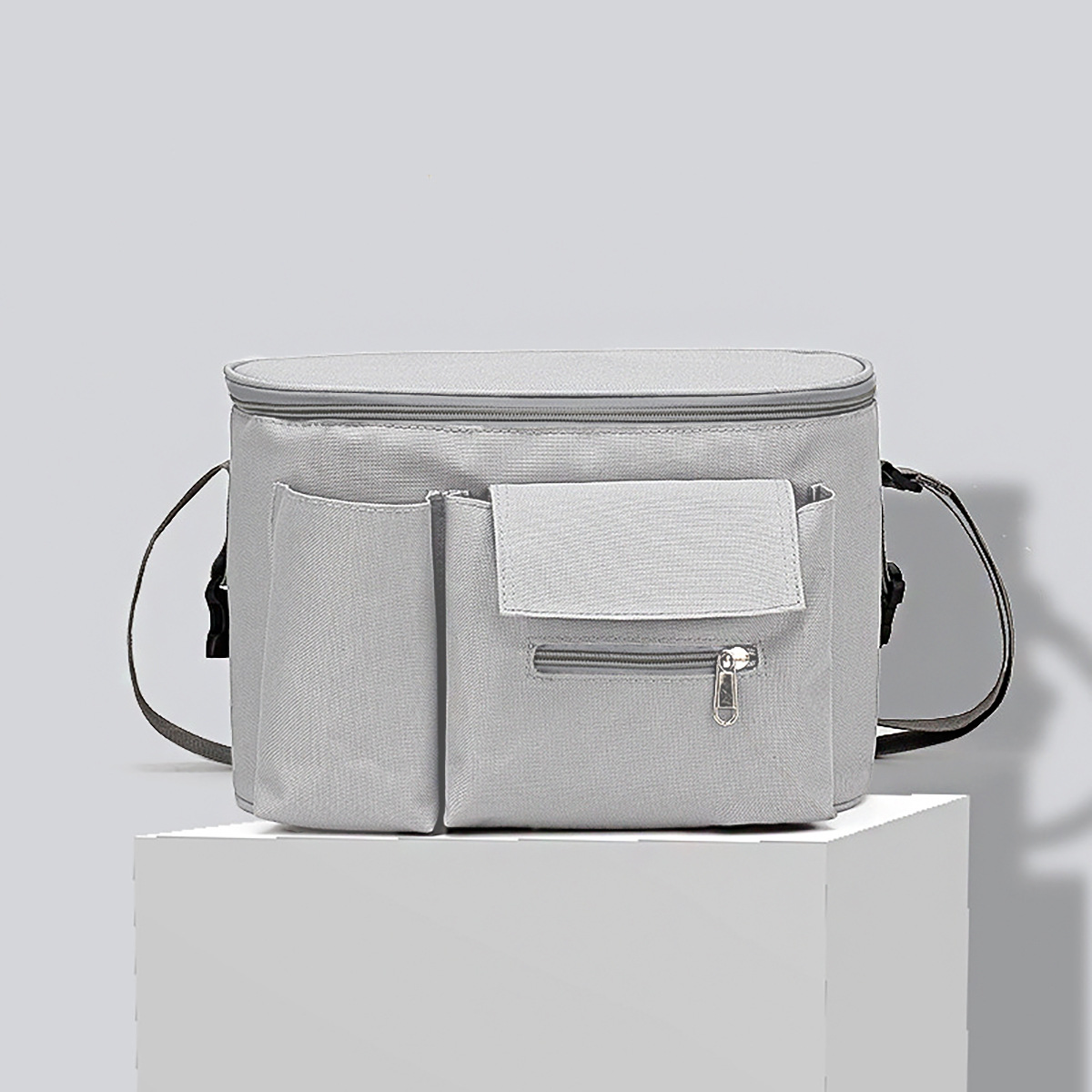 TK Bolsa de almacenamiento para cochecito de bebé, multifuncional, de gran capacidad, para colgar en el cochecito de niño, moderna, bandolera de un solo hombro para mamá