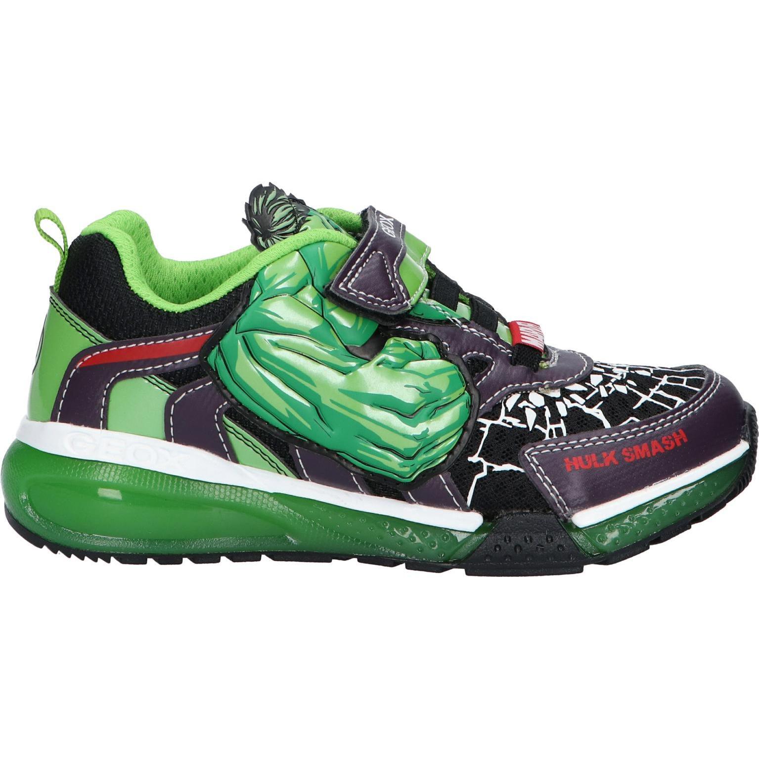 Geox children's sports shoes j35feb 011ce j bayonyc c0016 black-green