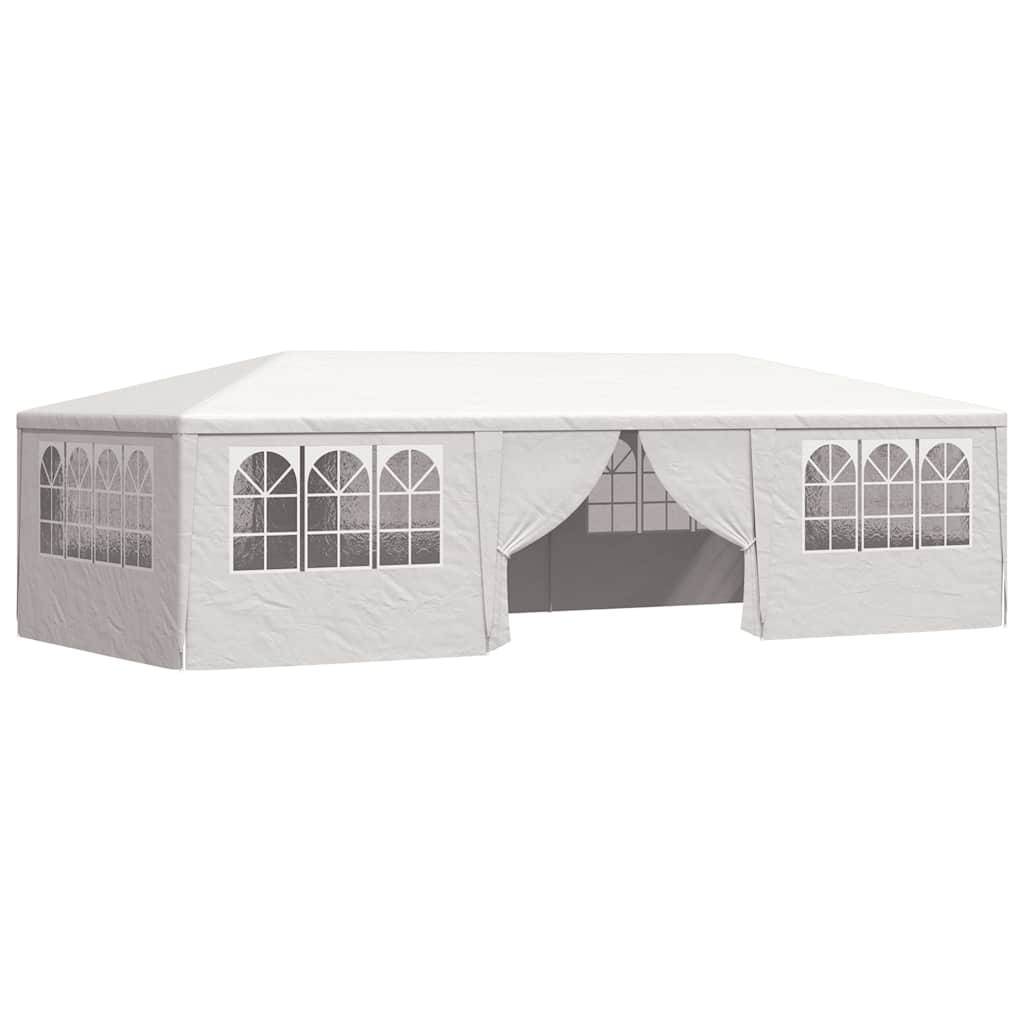 vidaXL Carpa profesional para fiestas con paredes blanco 90 g/m² 4x9 m