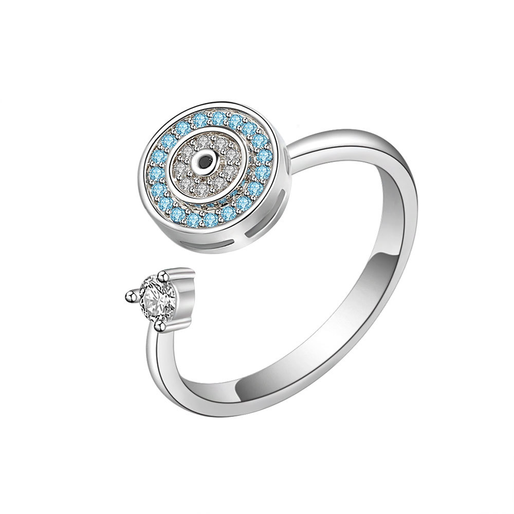 2 anillos ajustables para mujer, anillos giratorios