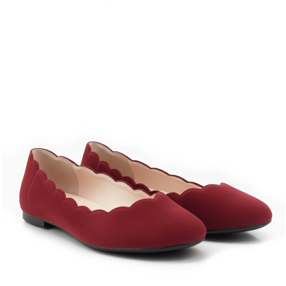 Bailarina CA-0091 Ante Turquesa Mujer - Calzado Elodie Fresco y Confortable, Diseño Español en Piel Ante Azul para Cada Ocasión, Tacón Plano de 5mm, Suela de Goma Duradera, Tallas 35-42, Estilo Vibran