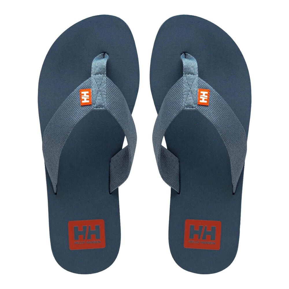 Chanclas Azul Marino Helly Hansen Logo Sandals 2.0 Washed Navy Flexible con Plantilla de Espuma