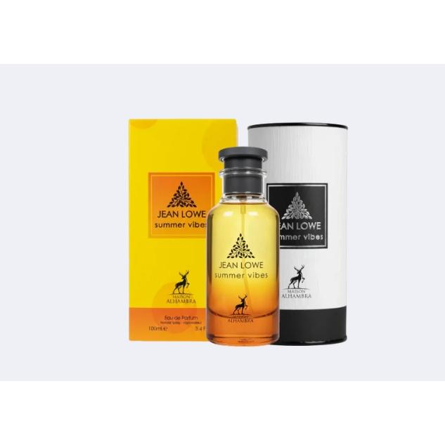 Jean Lowe Summer Vibes Maison Alhambra 100ml,Perfume arabe de hombre  Fresco y Veraniego Fragancia masculina con Aroma Cítrico ,Refrescante NOVEDAD