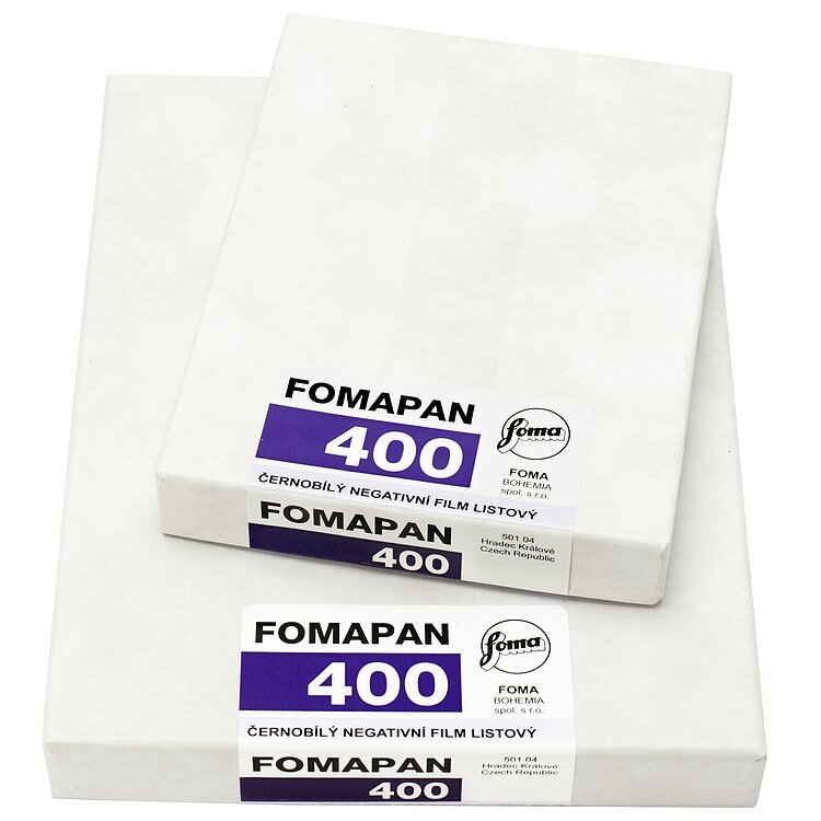 Fomapan 100 200 400 9x12cm Película Fotográfica 50 hojas  Blanco y Negro