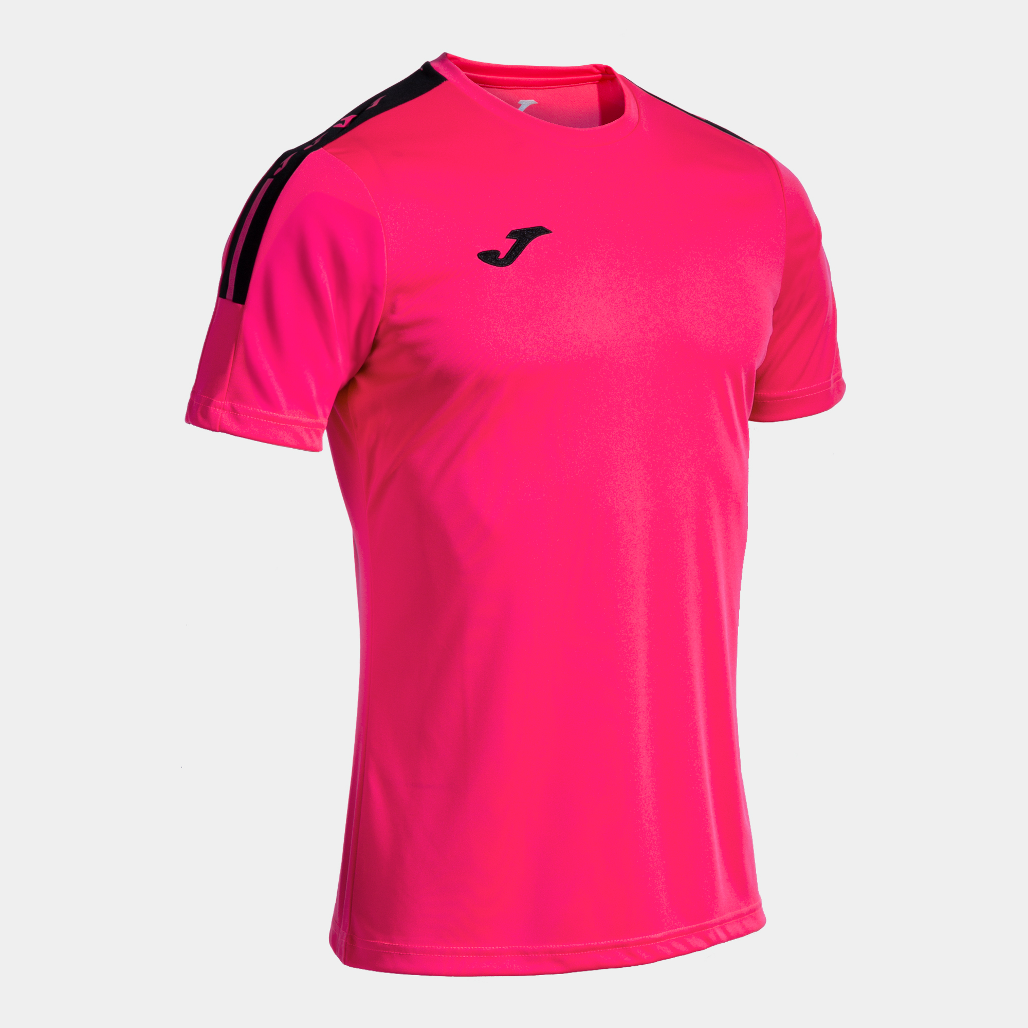 Camiseta M/C Hombre Joma Olimpiada 103245 Fucsia Negro 501 Confortable